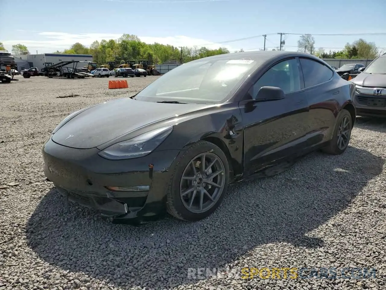 1 fotografías del automóvil dañado 5YJ3E1EB7NF177197 TESLA MODEL 3 2022