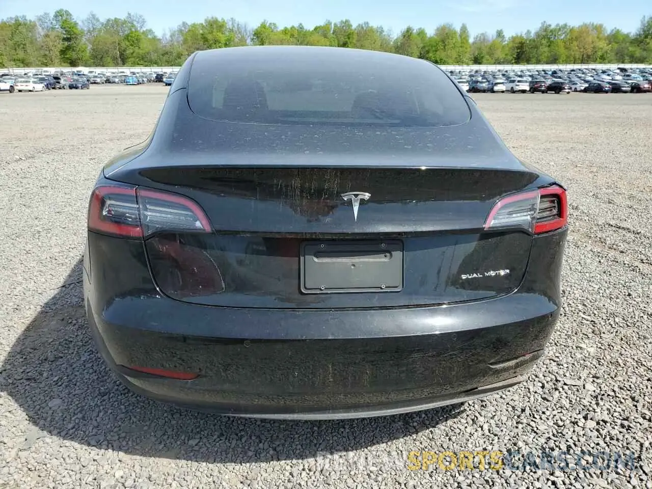 6 fotografías del automóvil dañado 5YJ3E1EB7NF177197 TESLA MODEL 3 2022
