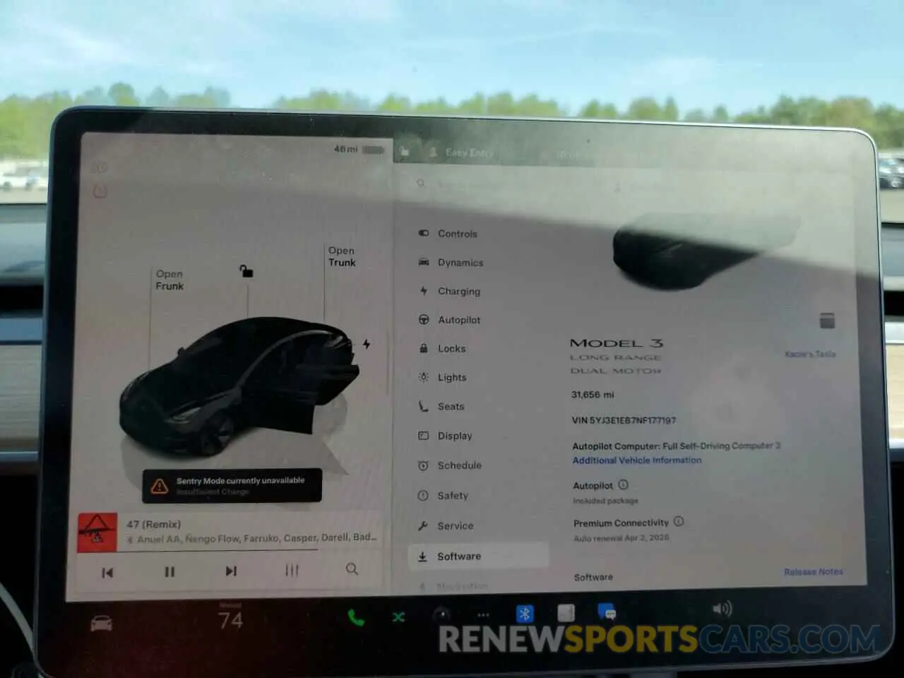 9 fotografías del automóvil dañado 5YJ3E1EB7NF177197 TESLA MODEL 3 2022