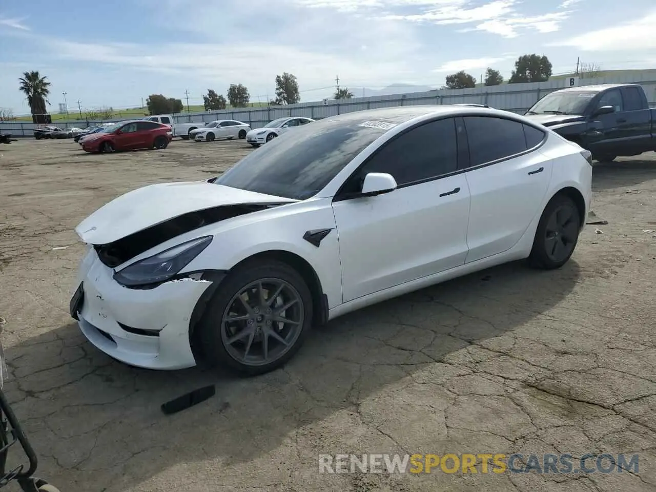 1 fotografías del automóvil dañado 5YJ3E1EB7NF183307 TESLA MODEL 3 2022
