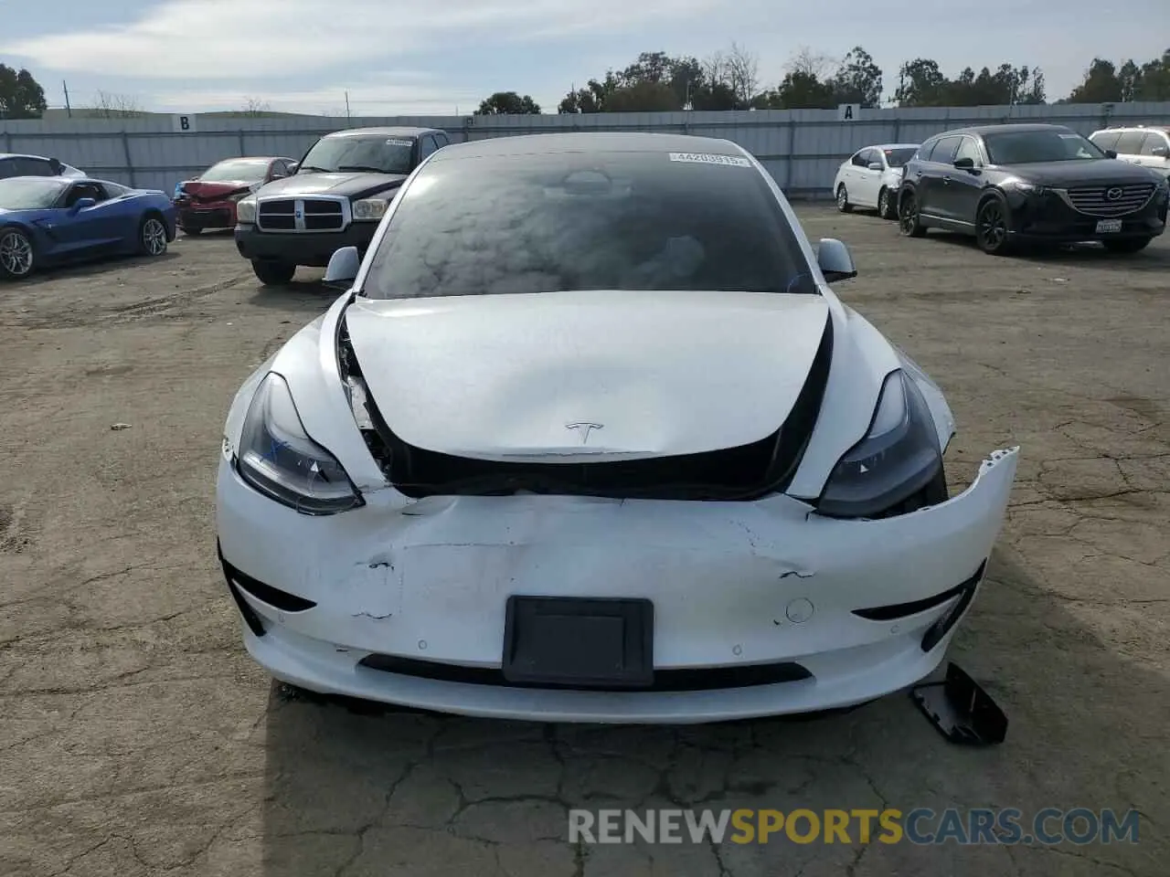 5 fotografías del automóvil dañado 5YJ3E1EB7NF183307 TESLA MODEL 3 2022