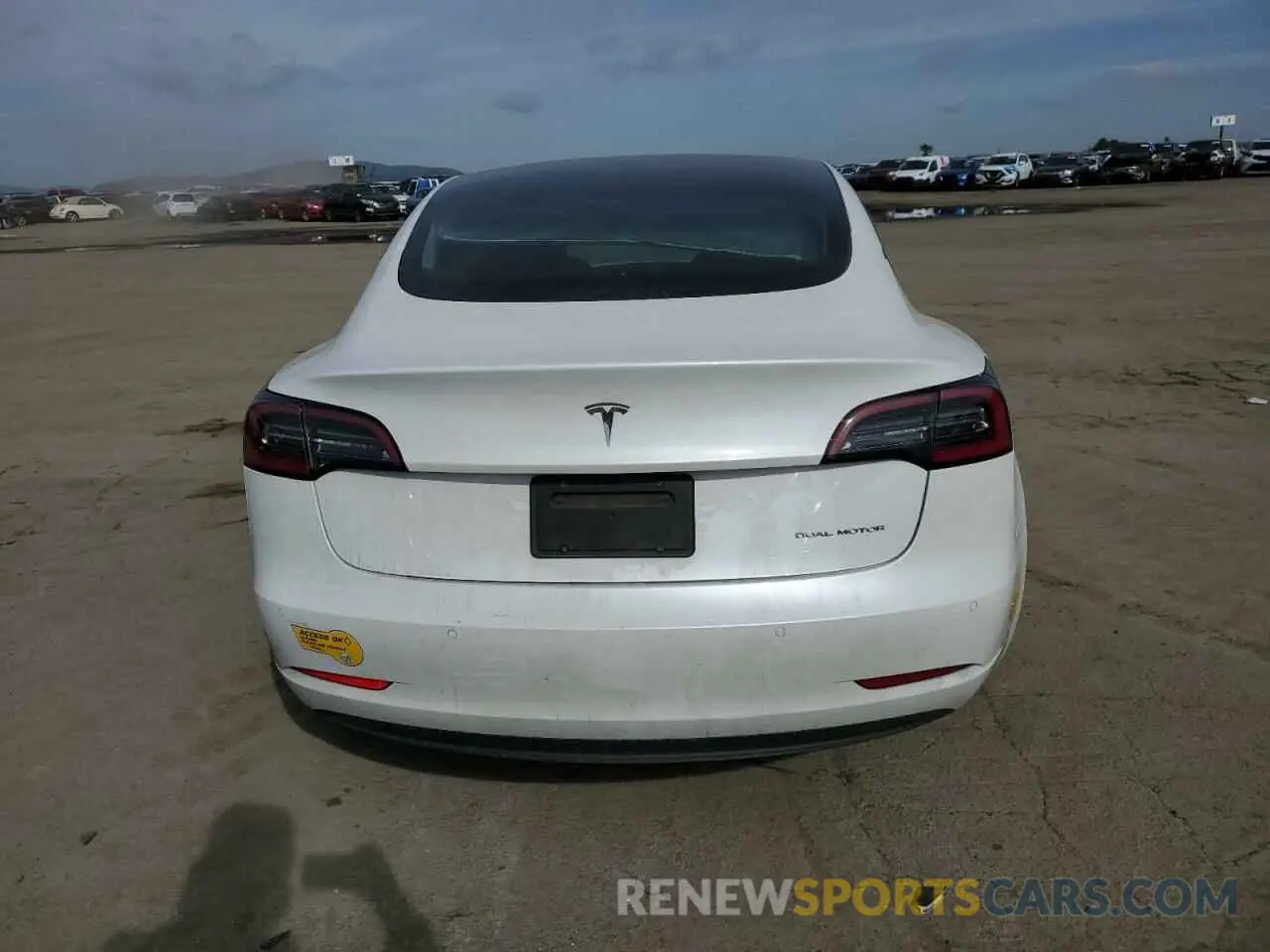 6 fotografías del automóvil dañado 5YJ3E1EB7NF183307 TESLA MODEL 3 2022