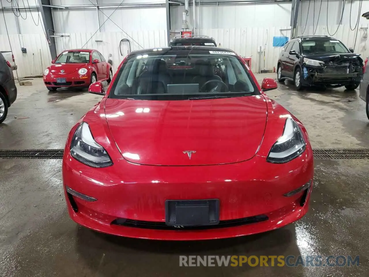 5 fotografías del automóvil dañado 5YJ3E1EB7NF188538 TESLA MODEL 3 2022