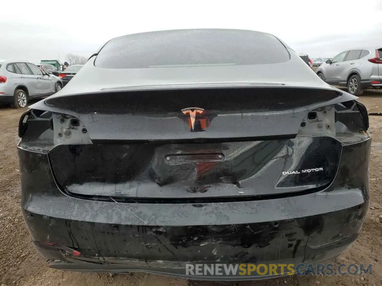 6 fotografías del automóvil dañado 5YJ3E1EB7NF189771 TESLA MODEL 3 2022