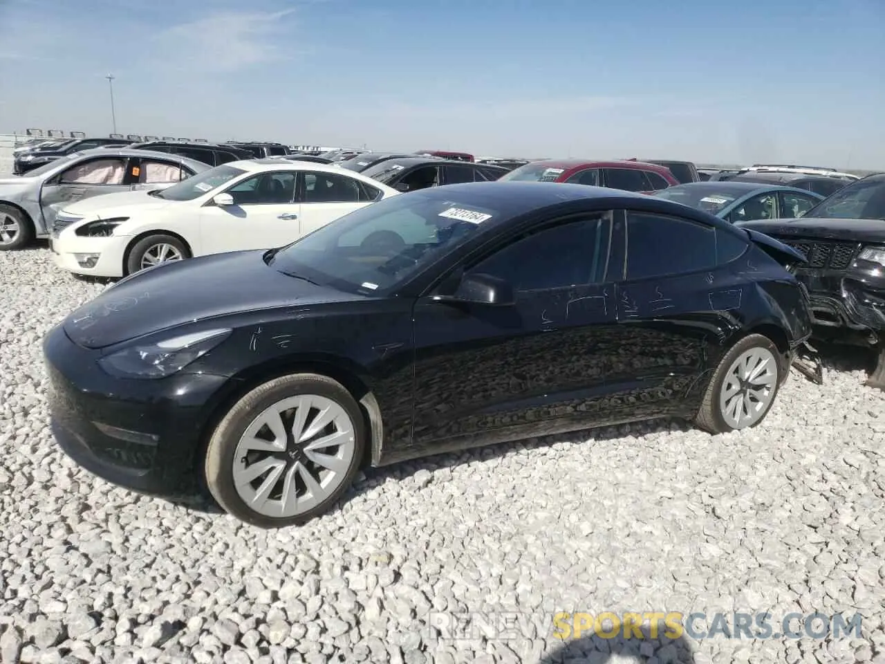 1 fotografías del automóvil dañado 5YJ3E1EB7NF190399 TESLA MODEL 3 2022