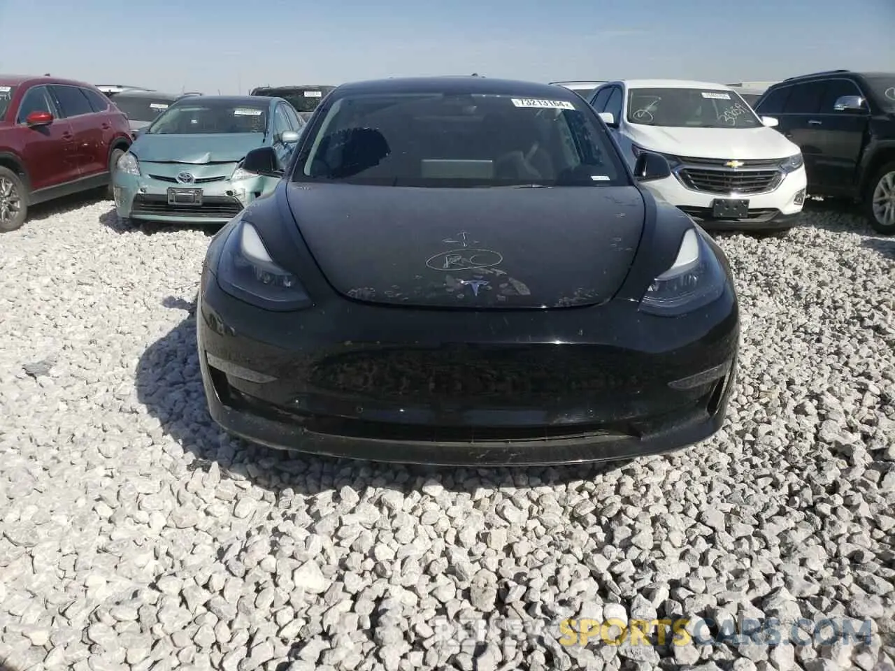 5 fotografías del automóvil dañado 5YJ3E1EB7NF190399 TESLA MODEL 3 2022
