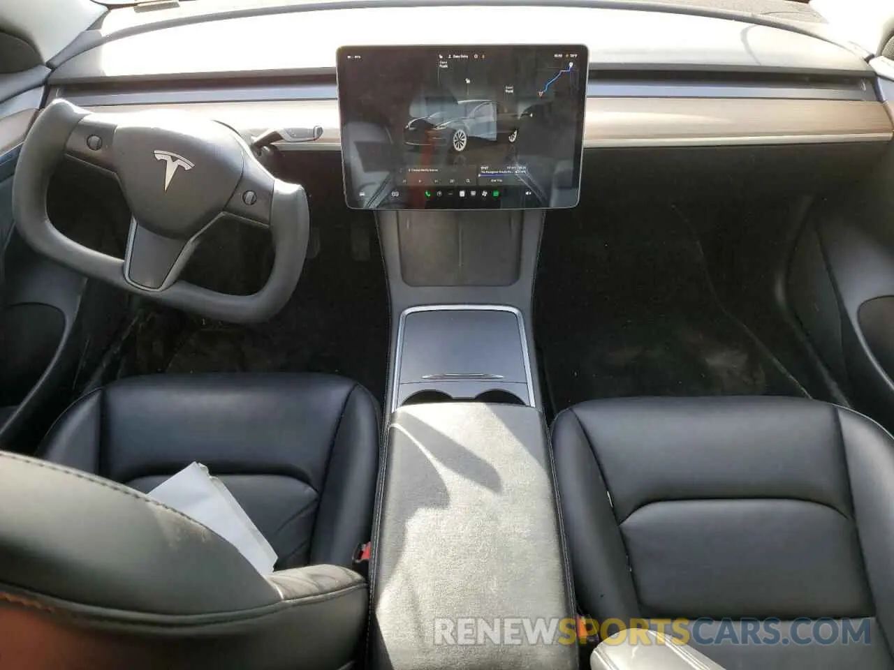 8 fotografías del automóvil dañado 5YJ3E1EB7NF190399 TESLA MODEL 3 2022