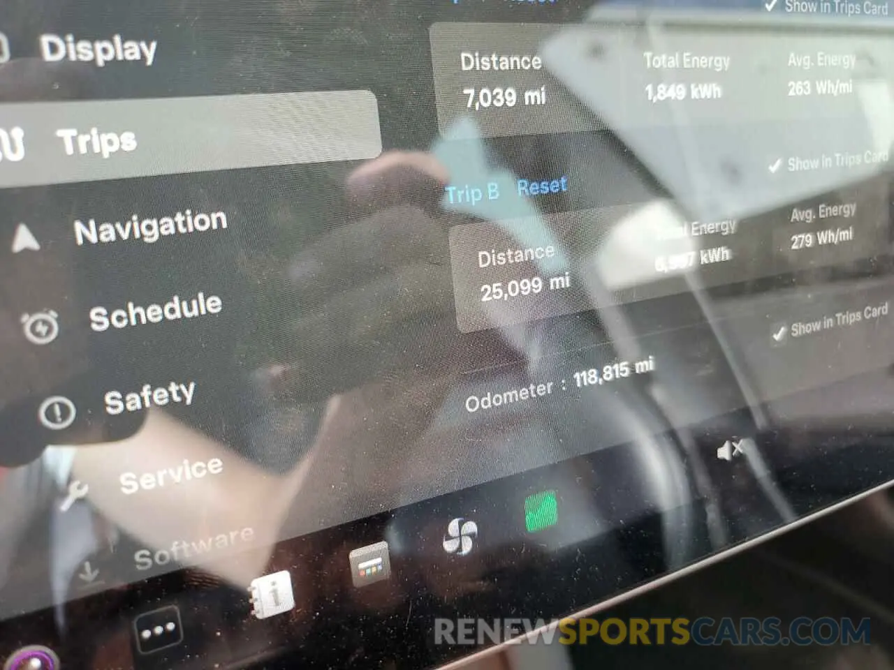 9 fotografías del automóvil dañado 5YJ3E1EB7NF190399 TESLA MODEL 3 2022