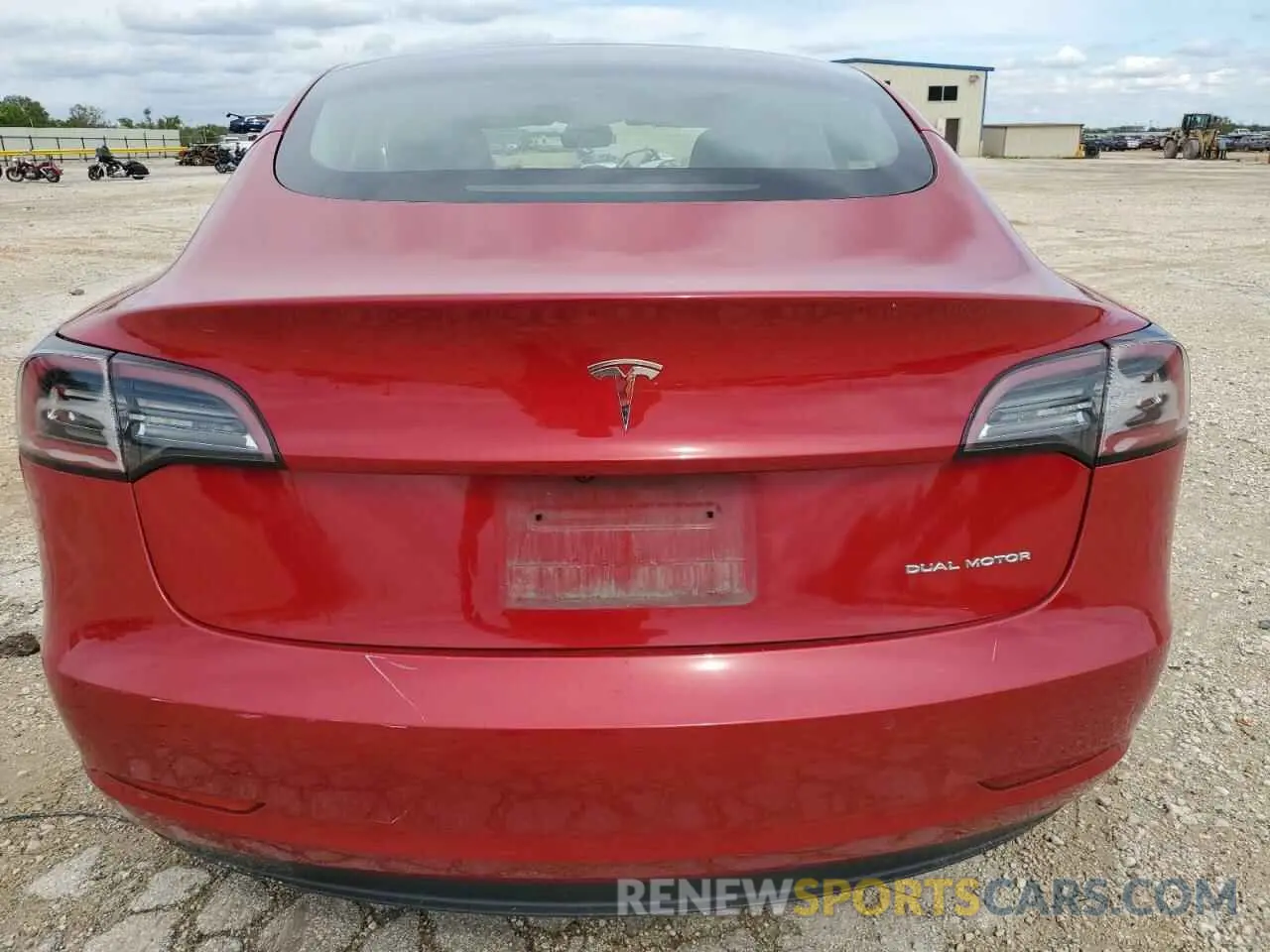 6 fotografías del automóvil dañado 5YJ3E1EB7NF190449 TESLA MODEL 3 2022