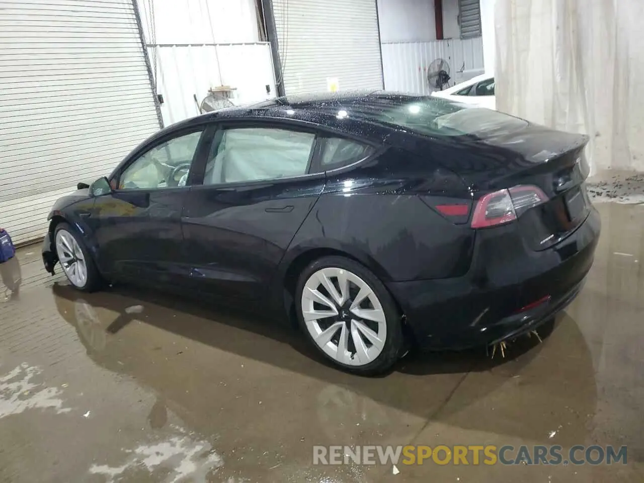 2 fotografías del automóvil dañado 5YJ3E1EB7NF191634 TESLA MODEL 3 2022
