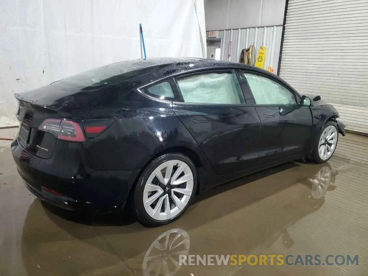 3 fotografías del automóvil dañado 5YJ3E1EB7NF191634 TESLA MODEL 3 2022