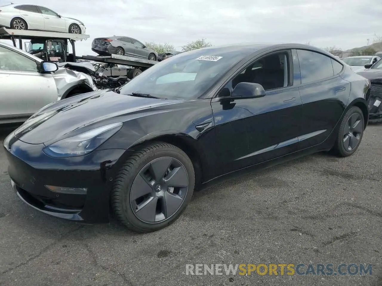 1 fotografías del automóvil dañado 5YJ3E1EB7NF195425 TESLA MODEL 3 2022