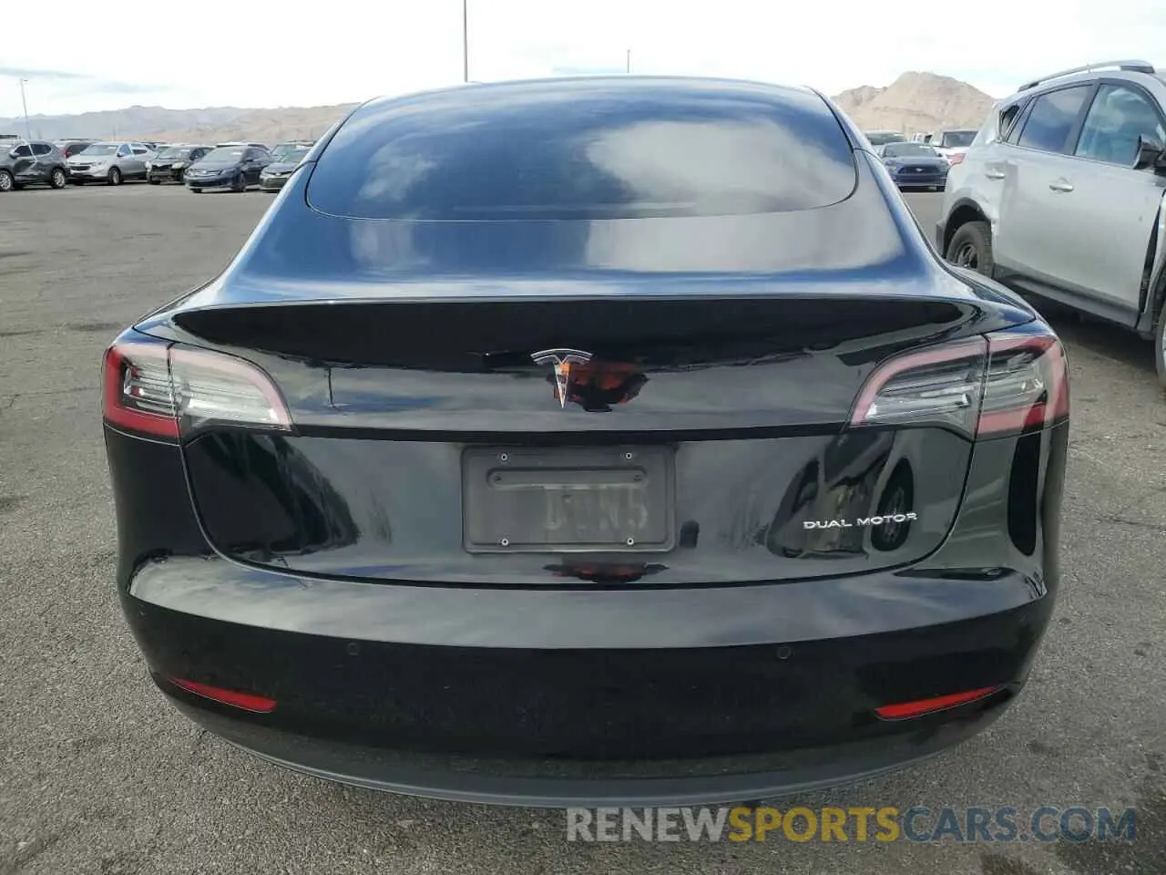 6 fotografías del automóvil dañado 5YJ3E1EB7NF195425 TESLA MODEL 3 2022