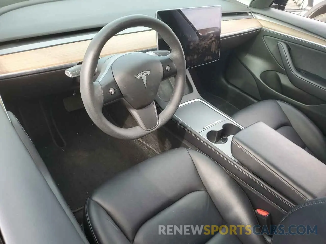 8 fotografías del automóvil dañado 5YJ3E1EB7NF195425 TESLA MODEL 3 2022