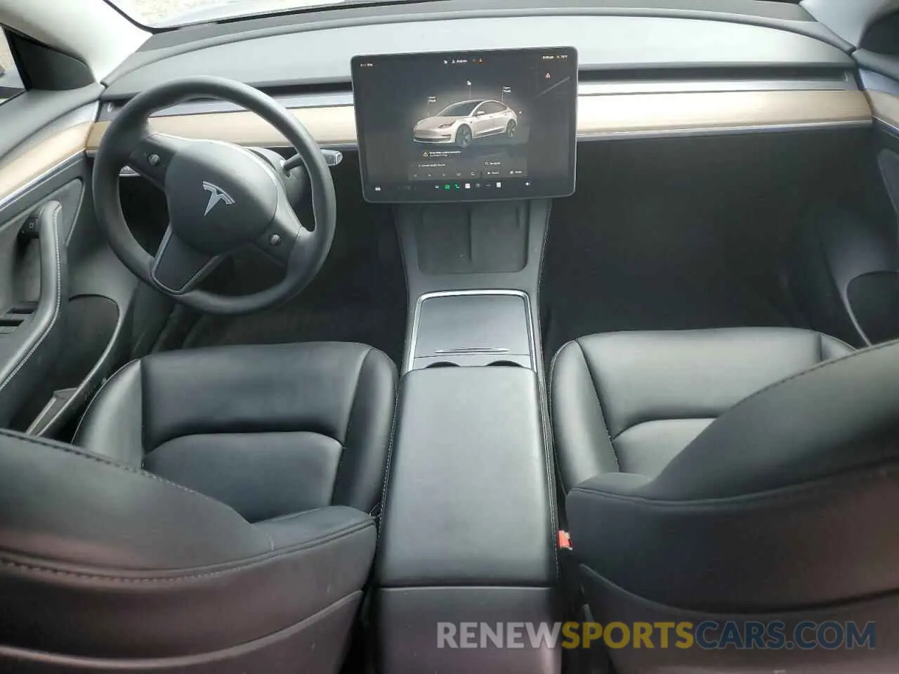 8 fotografías del automóvil dañado 5YJ3E1EB7NF198115 TESLA MODEL 3 2022