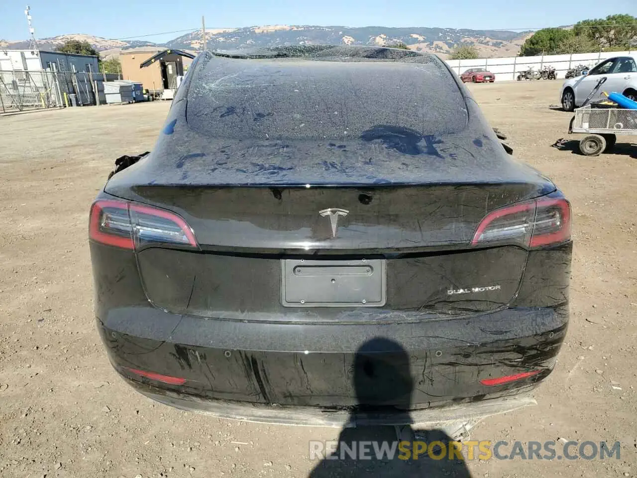 6 fotografías del automóvil dañado 5YJ3E1EB7NF205712 TESLA MODEL 3 2022