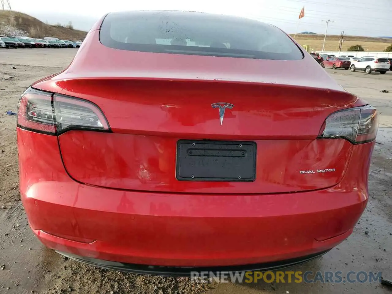 6 fotografías del automóvil dañado 5YJ3E1EB7NF209209 TESLA MODEL 3 2022