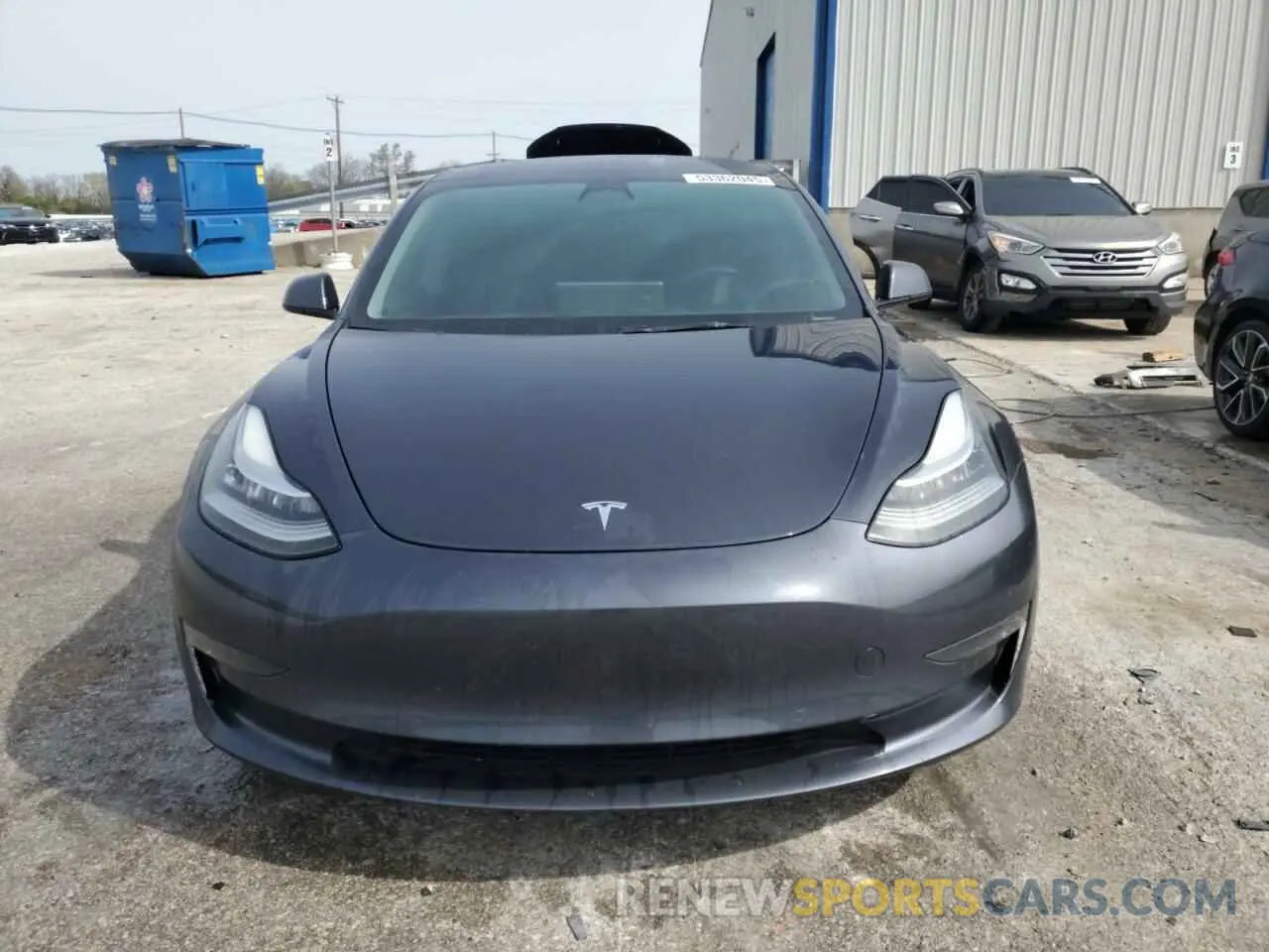 5 fotografías del automóvil dañado 5YJ3E1EB7NF238905 TESLA MODEL 3 2022