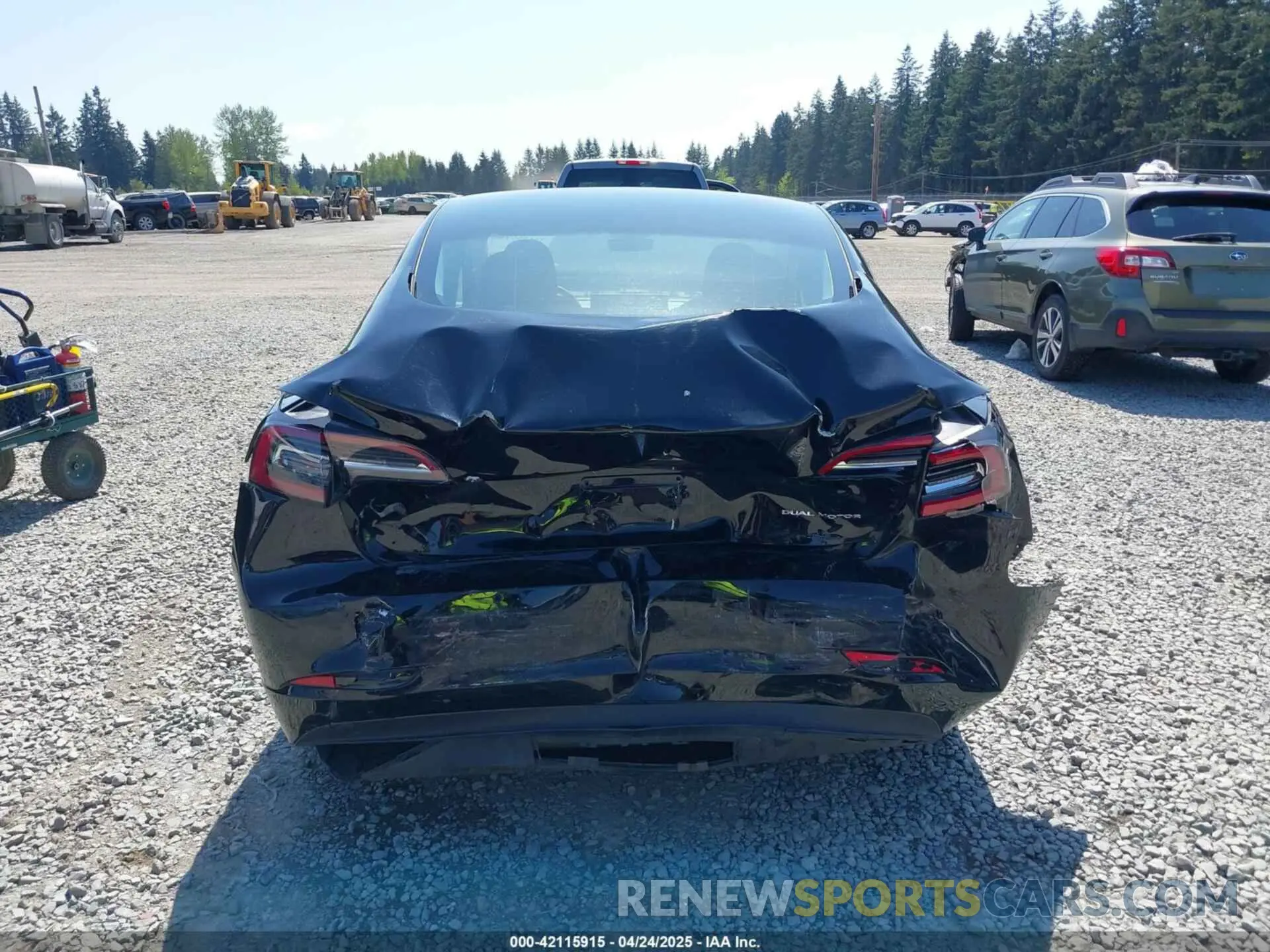 6 fotografías del automóvil dañado 5YJ3E1EB7NF241996 TESLA MODEL 3 2022