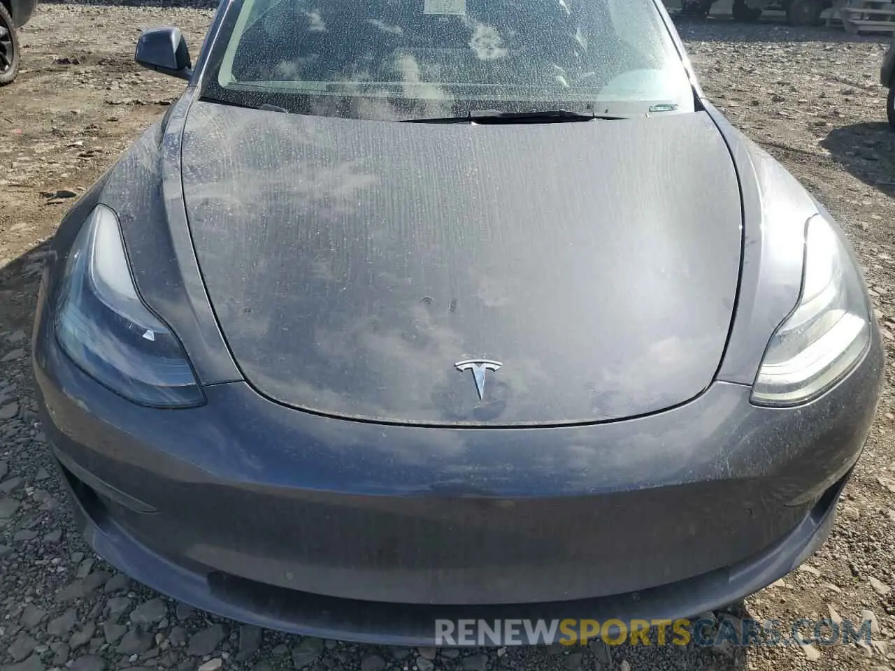 11 fotografías del automóvil dañado 5YJ3E1EB7NF257549 TESLA MODEL 3 2022
