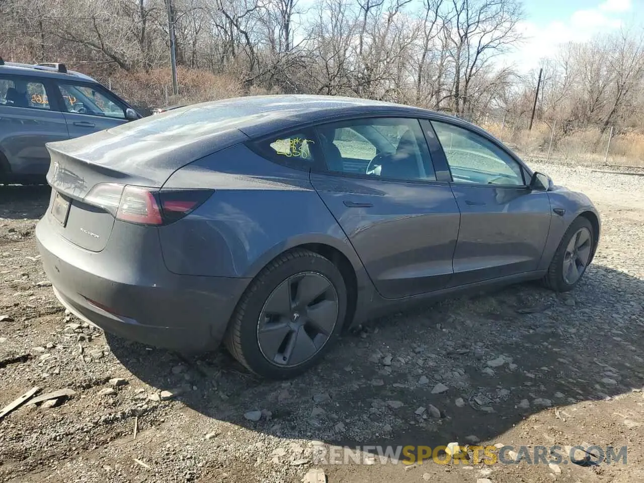3 fotografías del automóvil dañado 5YJ3E1EB7NF257549 TESLA MODEL 3 2022