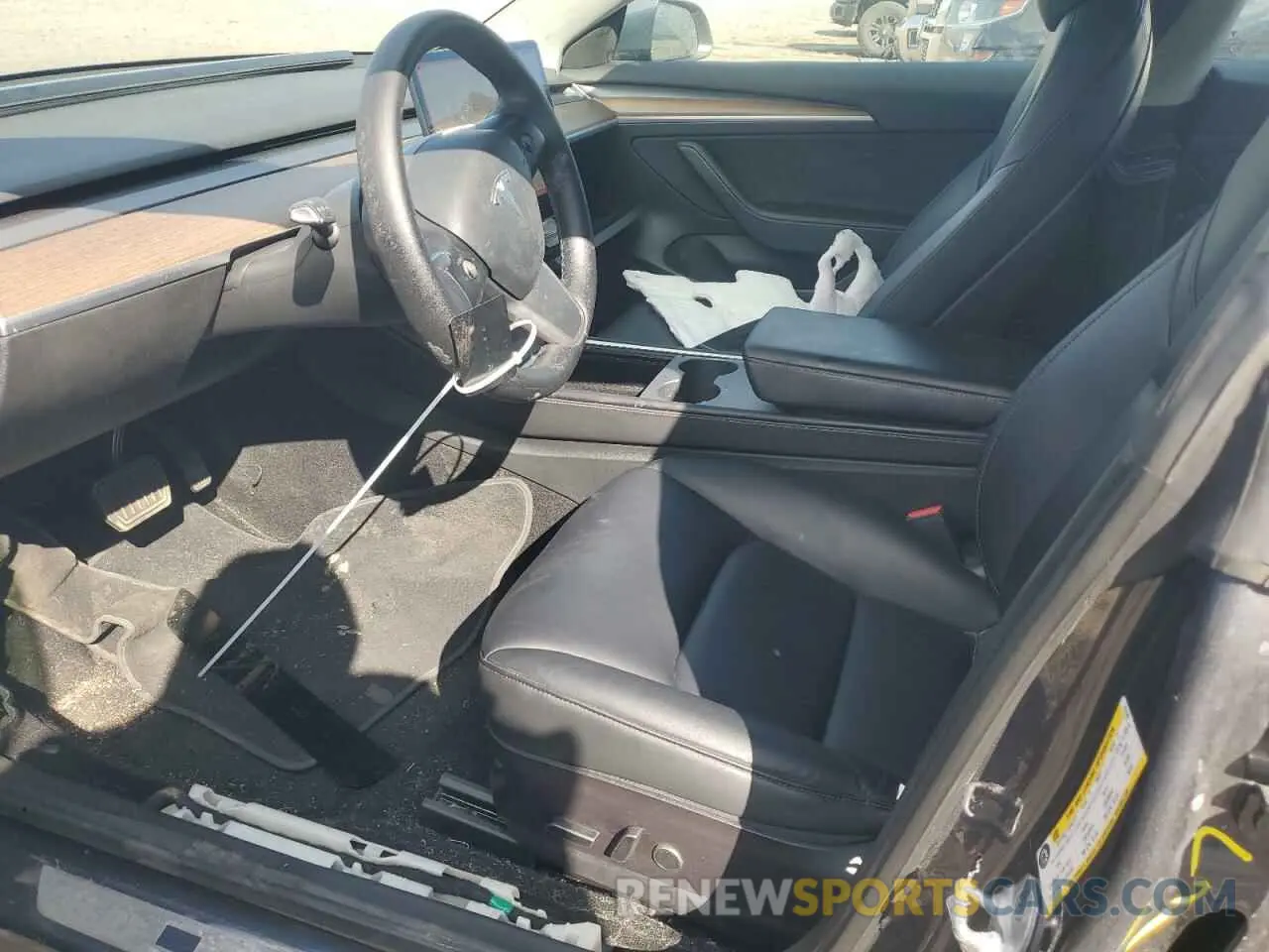 7 fotografías del automóvil dañado 5YJ3E1EB7NF257549 TESLA MODEL 3 2022