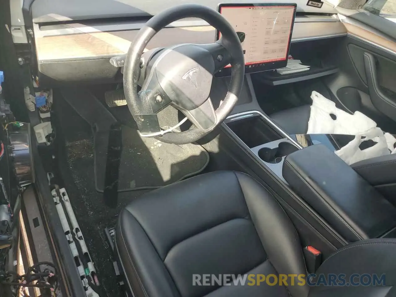 8 fotografías del automóvil dañado 5YJ3E1EB7NF257549 TESLA MODEL 3 2022