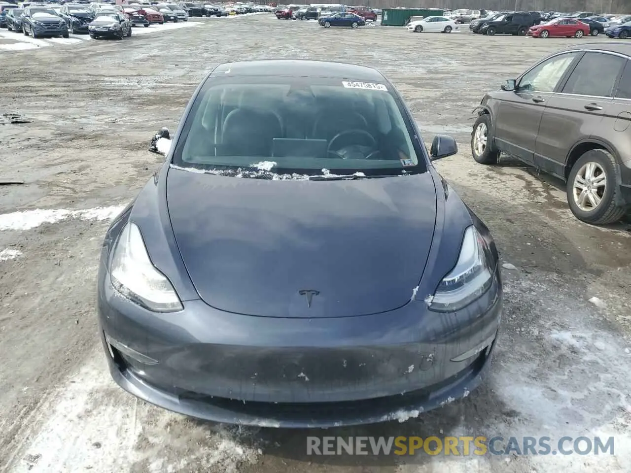 5 fotografías del automóvil dañado 5YJ3E1EB7NF259656 TESLA MODEL 3 2022
