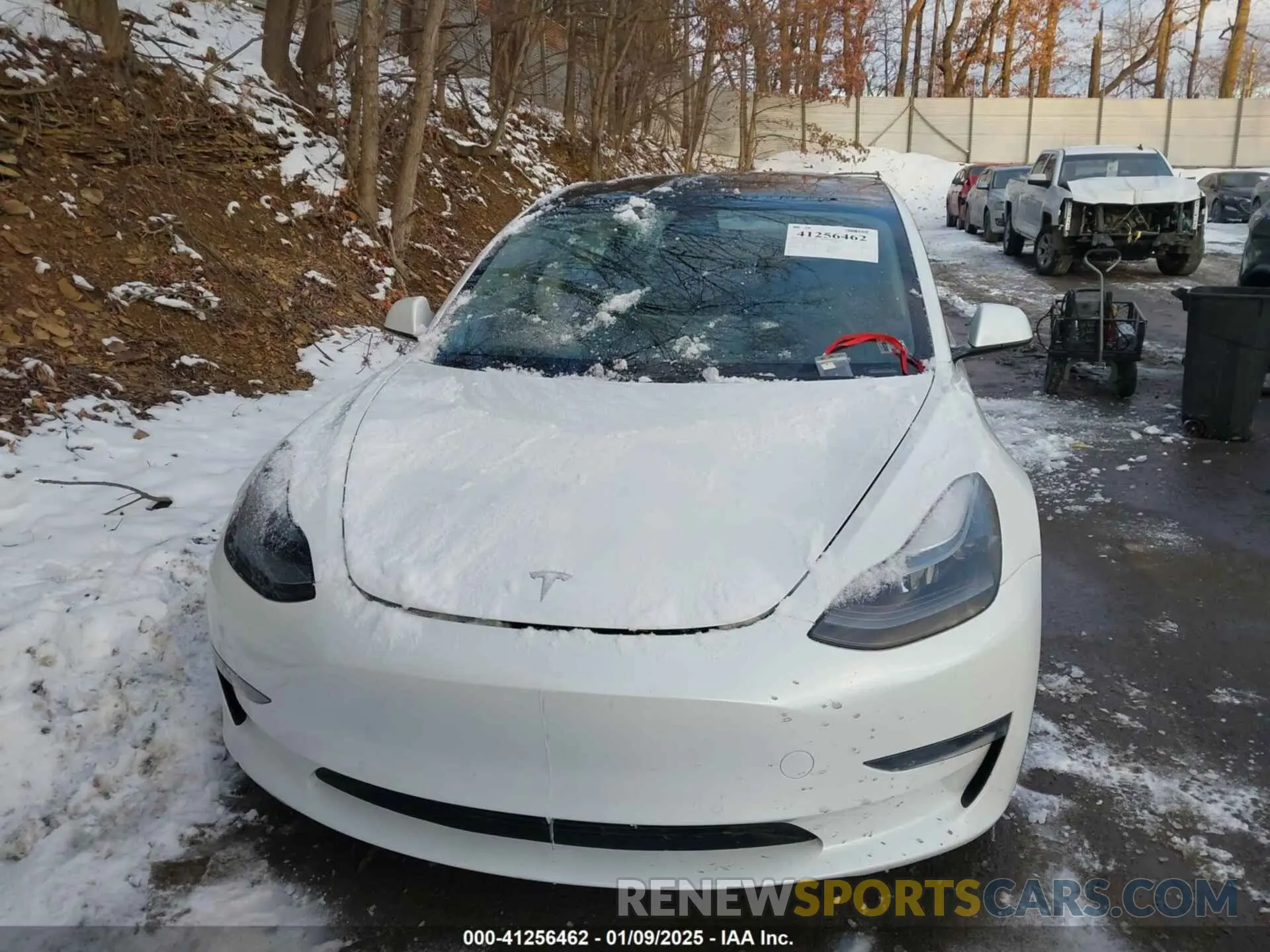 13 fotografías del automóvil dañado 5YJ3E1EB7NF283763 TESLA MODEL 3 2022