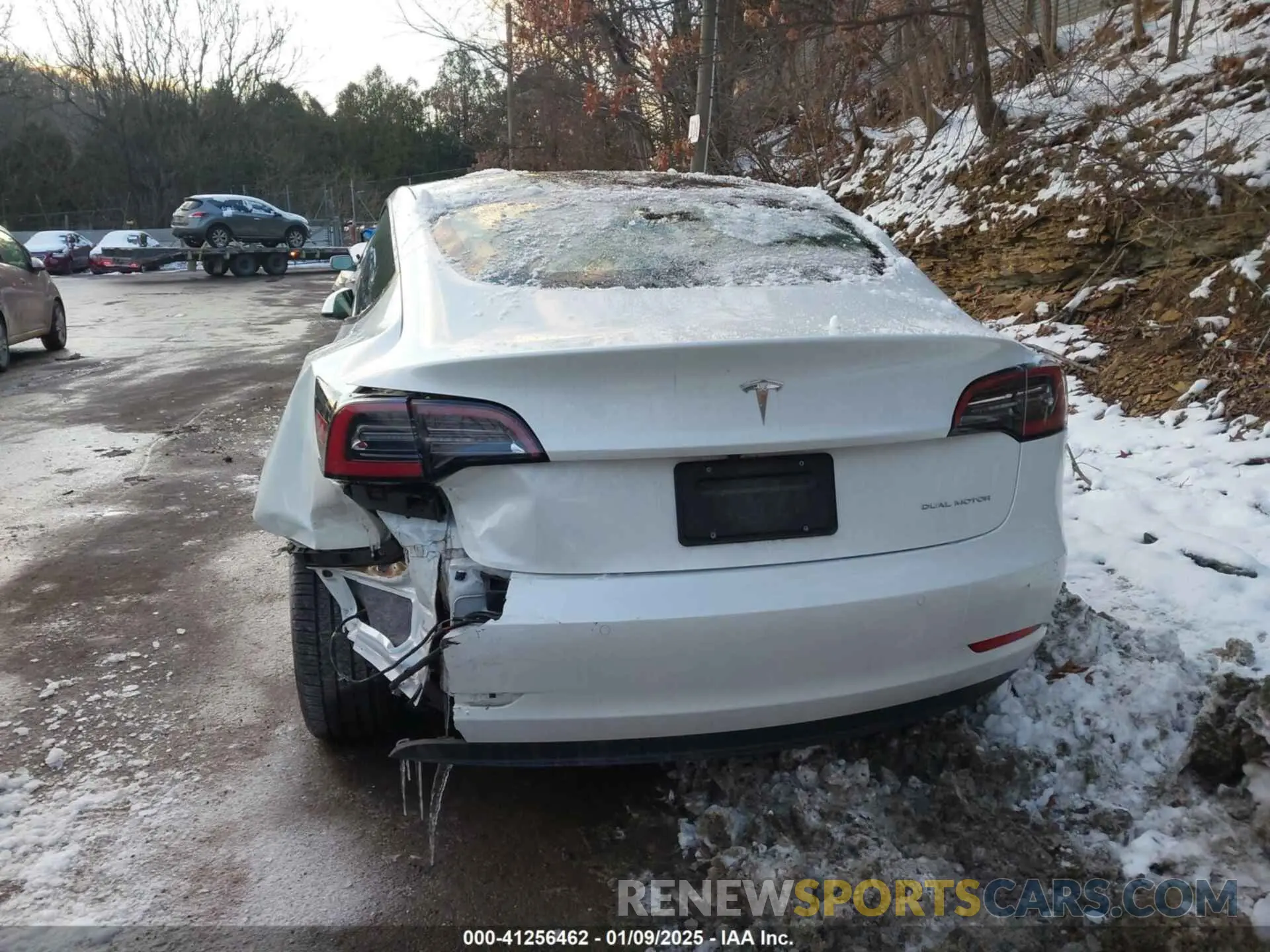 24 fotografías del automóvil dañado 5YJ3E1EB7NF283763 TESLA MODEL 3 2022