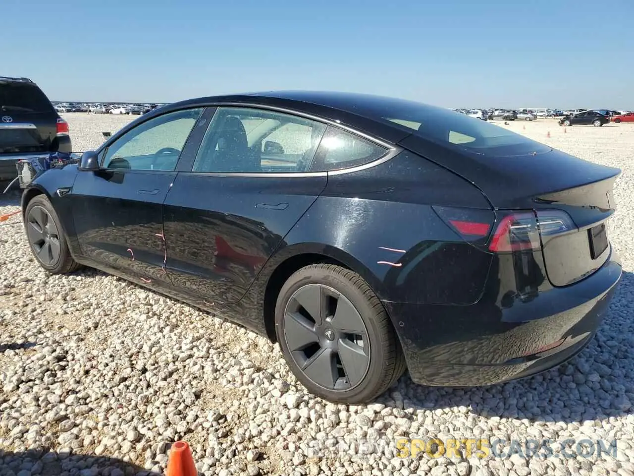 2 fotografías del automóvil dañado 5YJ3E1EB7NF287540 TESLA MODEL 3 2022