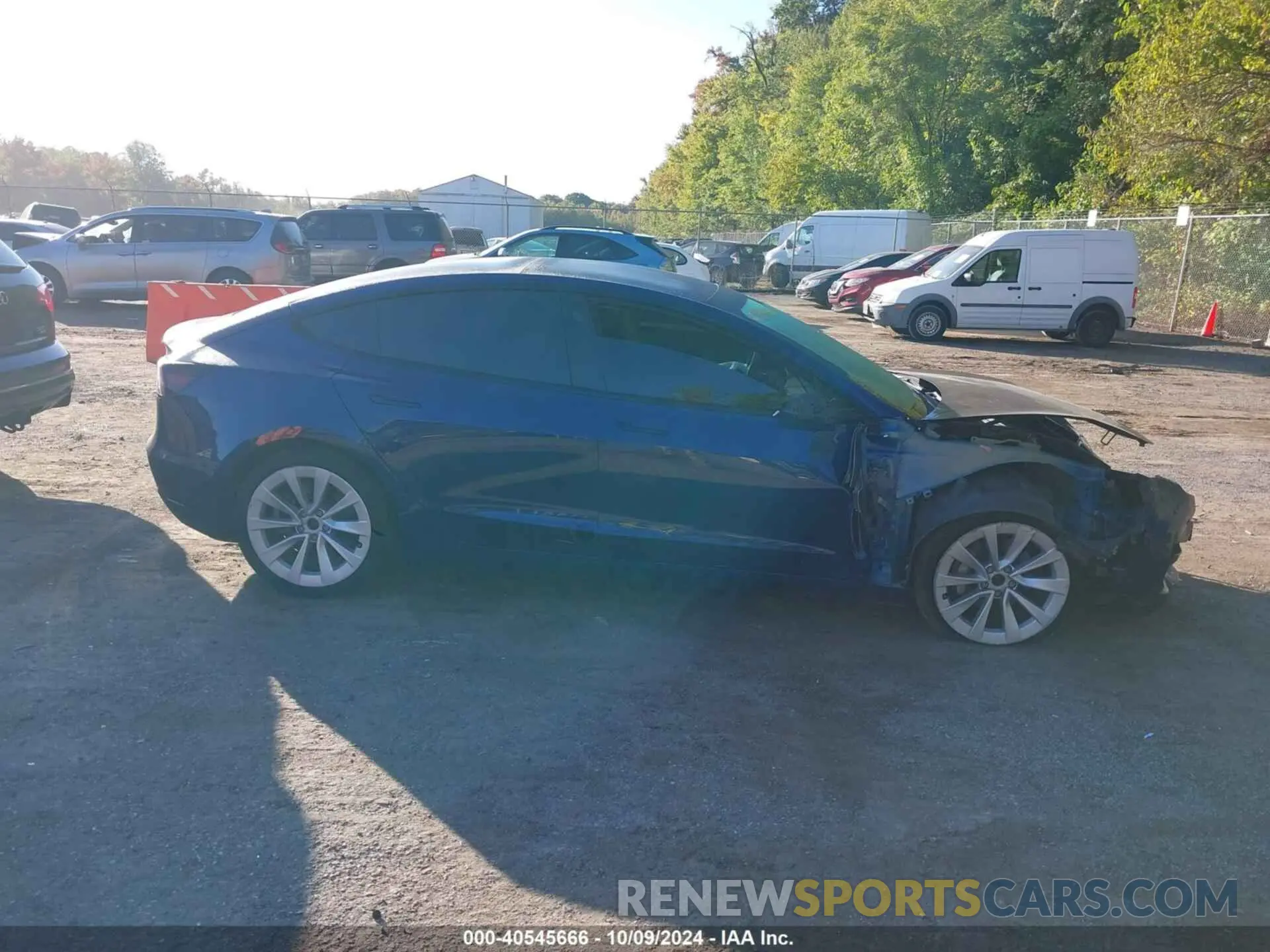 14 fotografías del automóvil dañado 5YJ3E1EB7NF289420 TESLA MODEL 3 2022