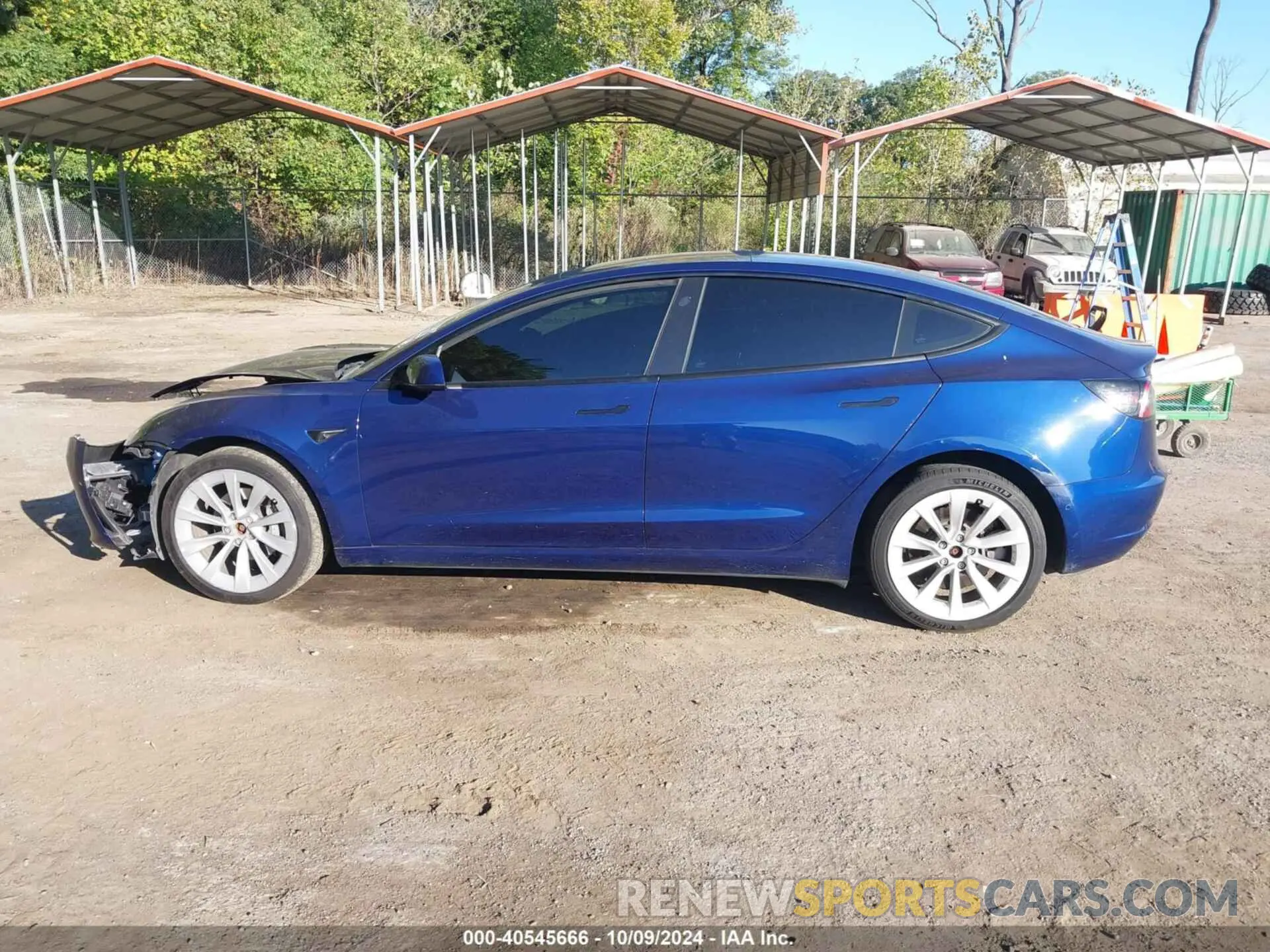 15 fotografías del automóvil dañado 5YJ3E1EB7NF289420 TESLA MODEL 3 2022