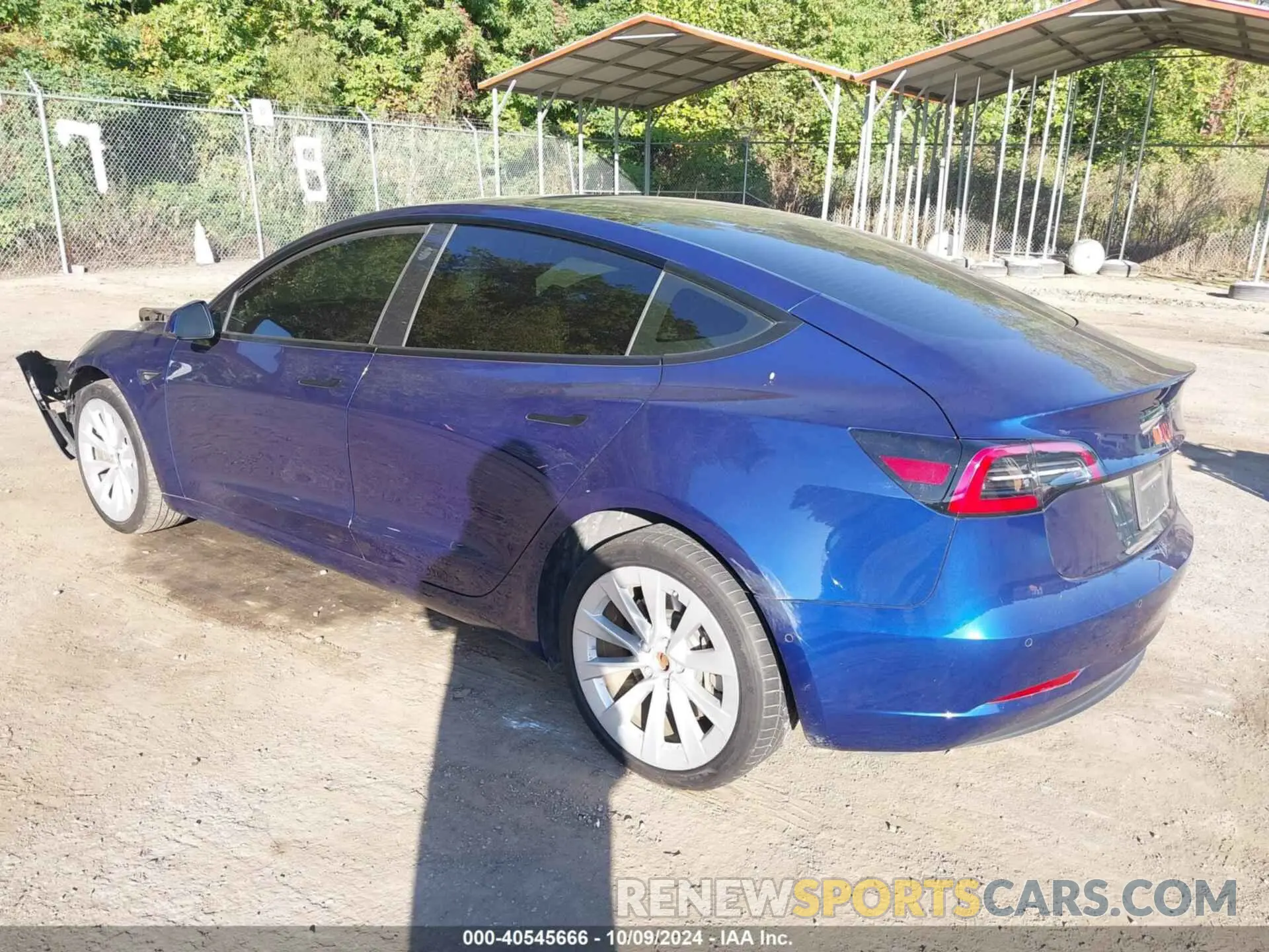3 fotografías del automóvil dañado 5YJ3E1EB7NF289420 TESLA MODEL 3 2022
