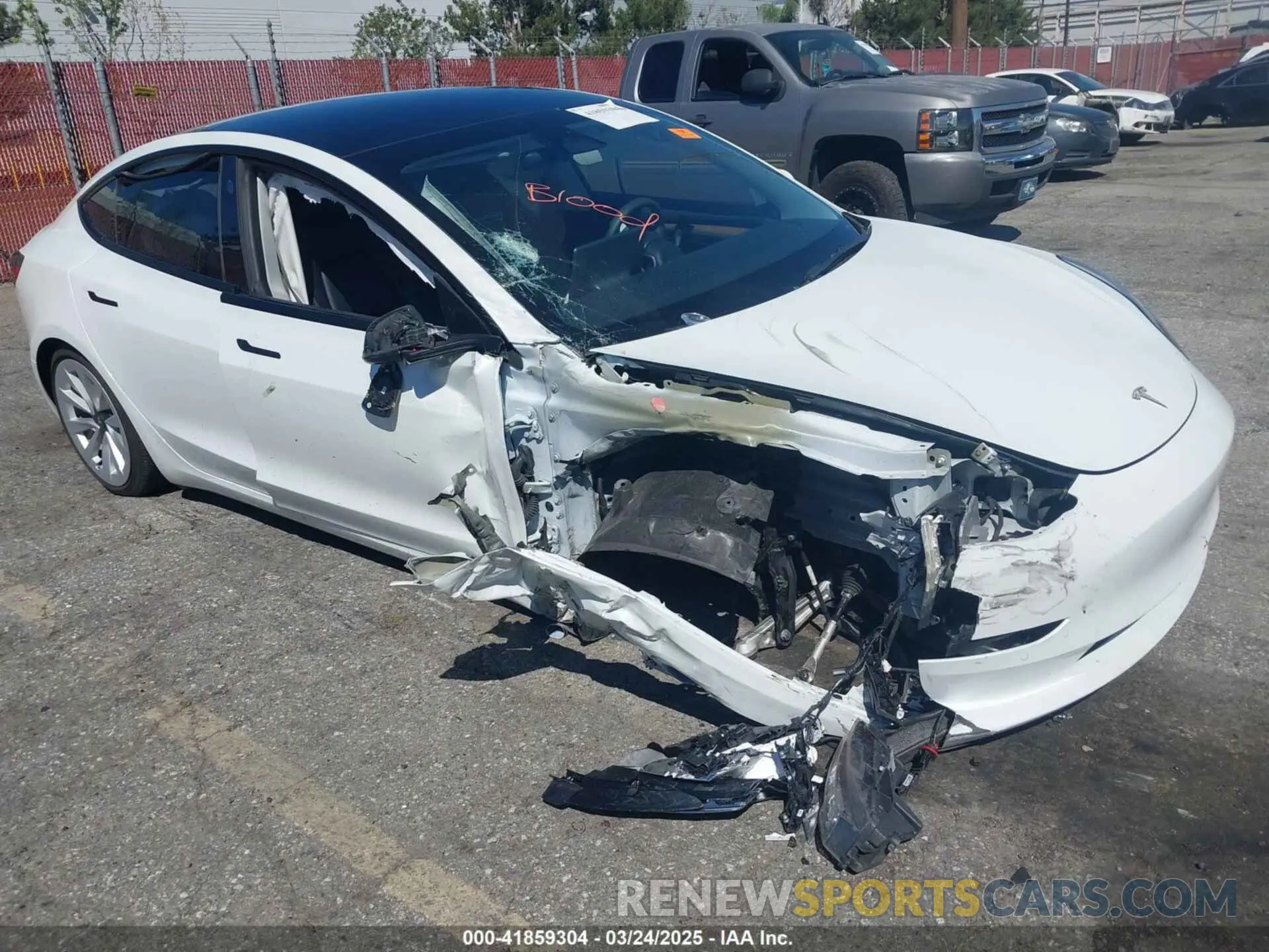 1 fotografías del automóvil dañado 5YJ3E1EB7NF298456 TESLA MODEL 3 2022