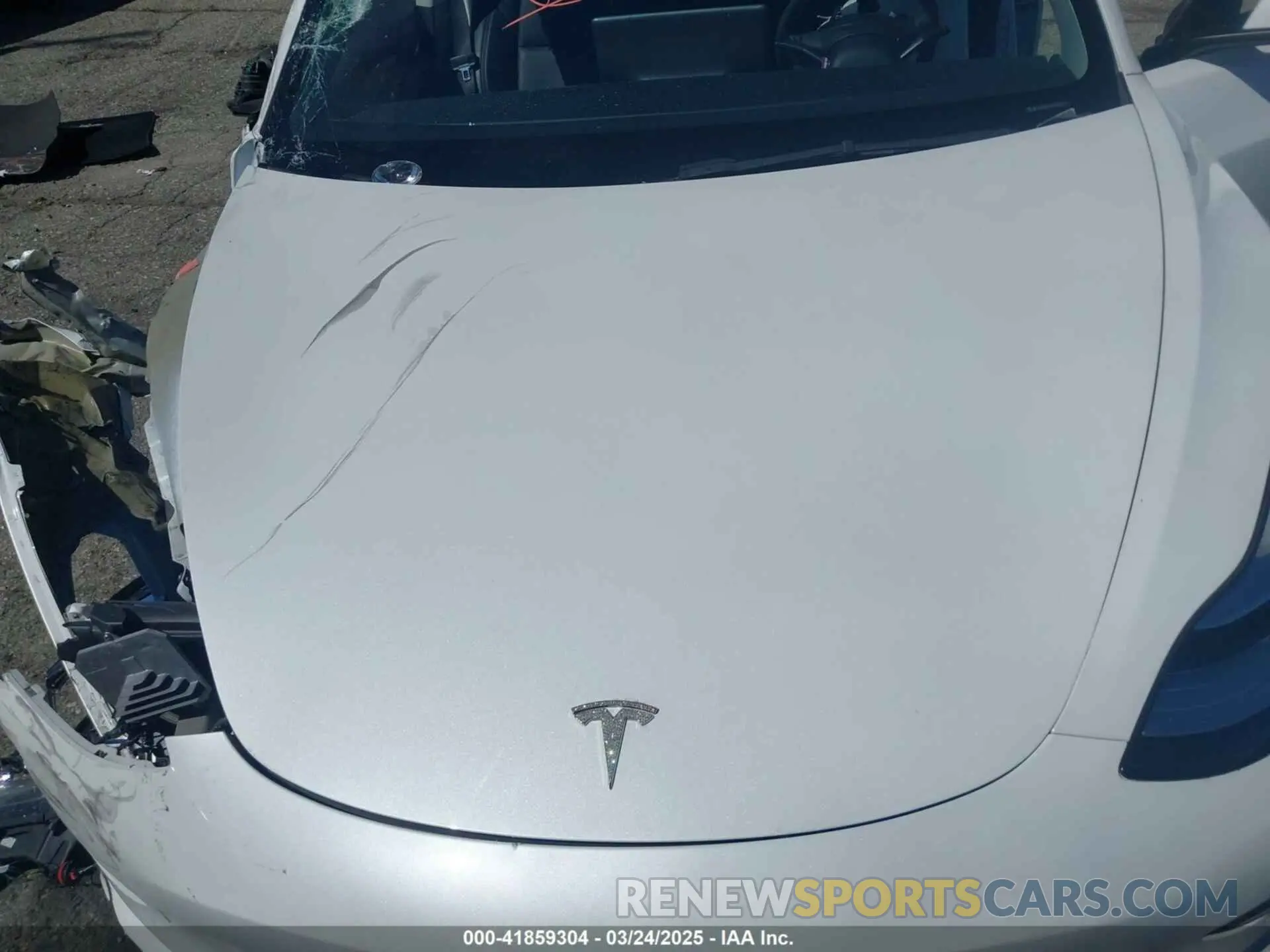 10 fotografías del automóvil dañado 5YJ3E1EB7NF298456 TESLA MODEL 3 2022
