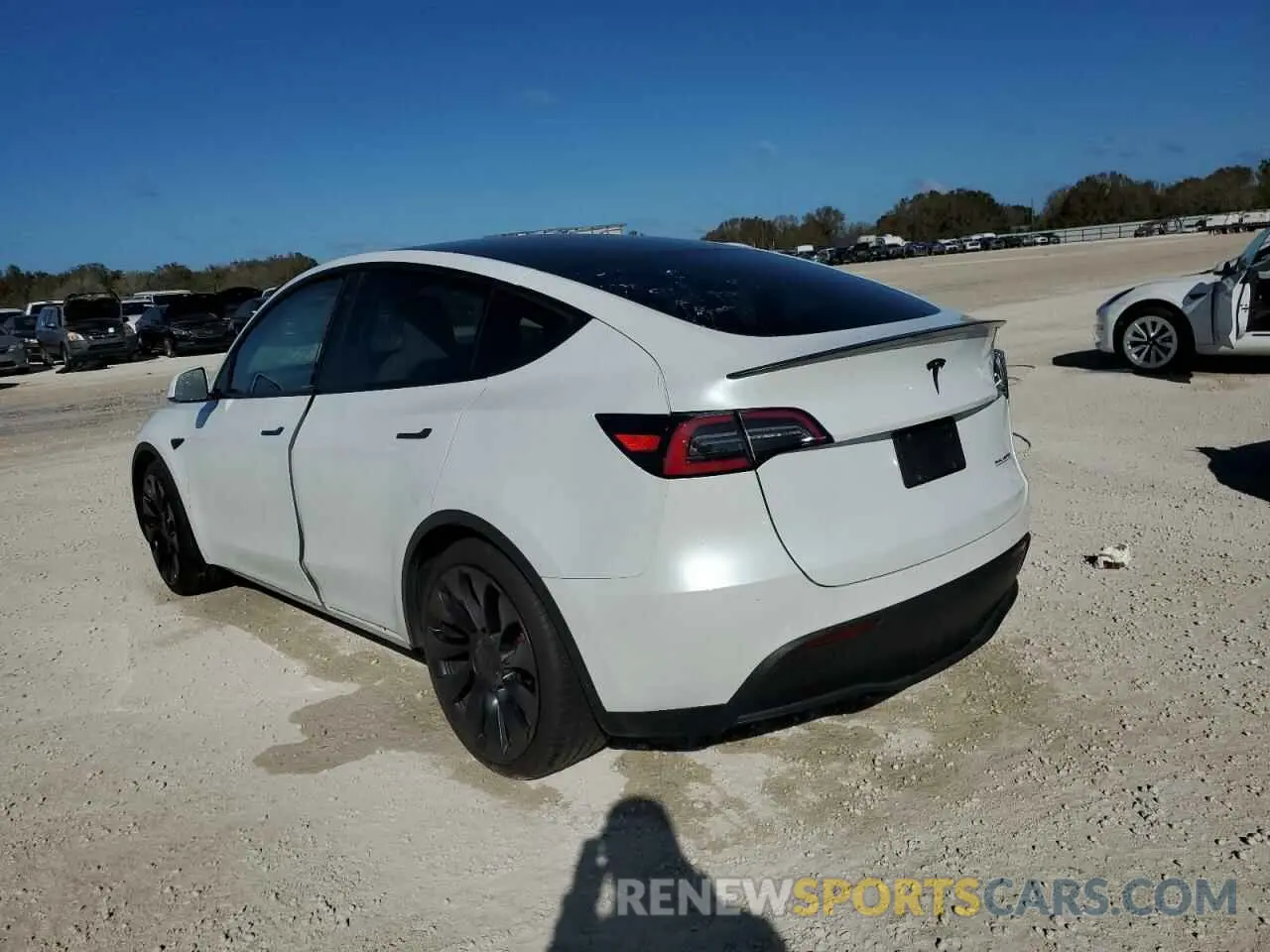 2 fotografías del automóvil dañado 5YJ3E1EB7NF320648 TESLA MODEL 3 2022