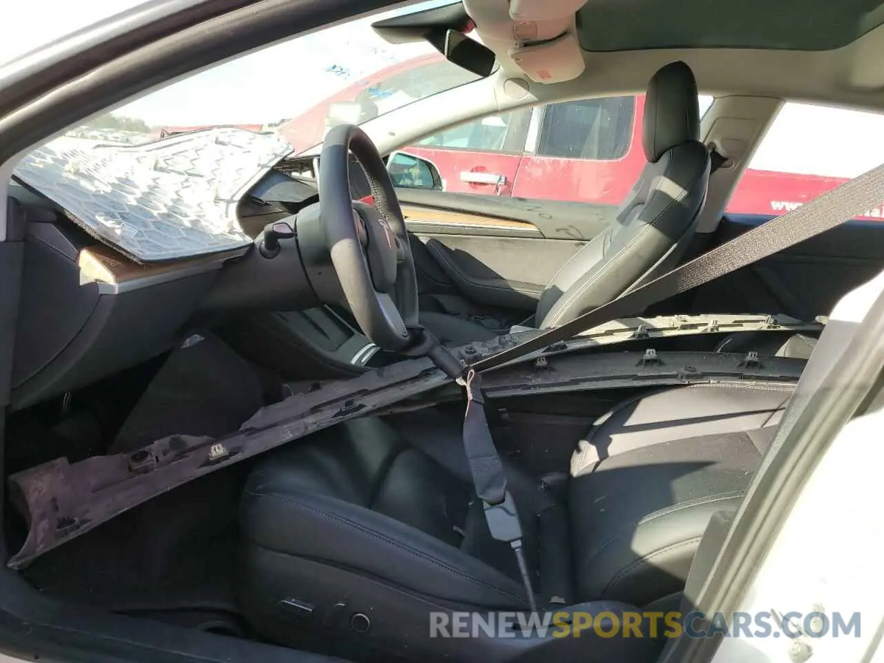 7 fotografías del automóvil dañado 5YJ3E1EB7NF320648 TESLA MODEL 3 2022