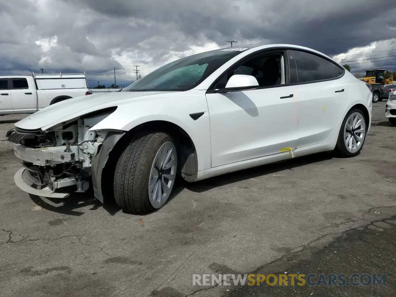 1 fotografías del automóvil dañado 5YJ3E1EB7NF365962 TESLA MODEL 3 2022