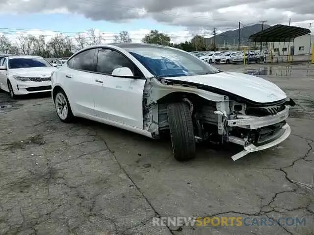 11 fotografías del automóvil dañado 5YJ3E1EB7NF365962 TESLA MODEL 3 2022