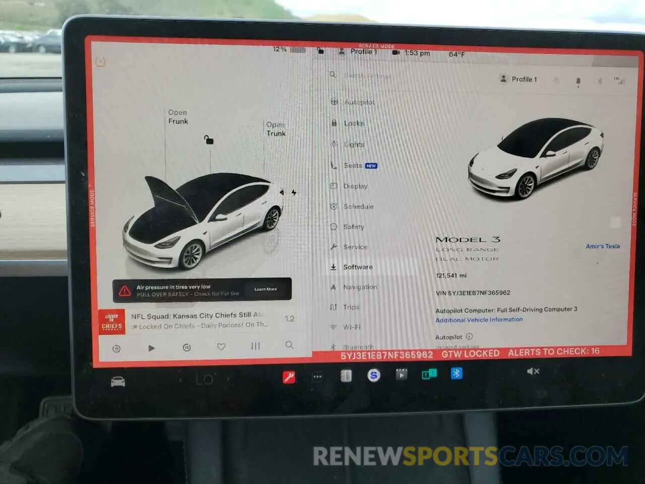 9 fotografías del automóvil dañado 5YJ3E1EB7NF365962 TESLA MODEL 3 2022