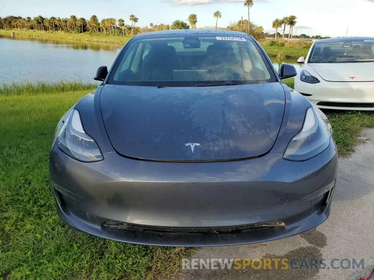 5 fotografías del automóvil dañado 5YJ3E1EB8NF104288 TESLA MODEL 3 2022