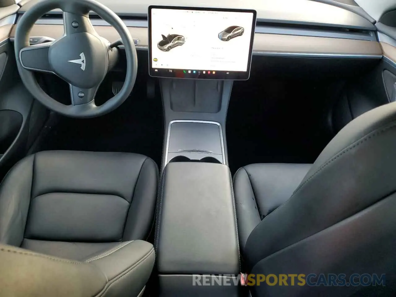 8 fotografías del automóvil dañado 5YJ3E1EB8NF104288 TESLA MODEL 3 2022