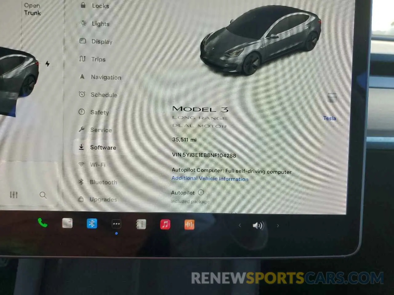9 fotografías del automóvil dañado 5YJ3E1EB8NF104288 TESLA MODEL 3 2022