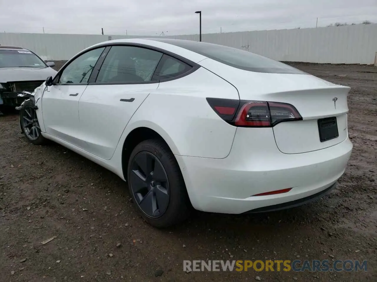 3 fotografías del automóvil dañado 5YJ3E1EB8NF106915 TESLA MODEL 3 2022