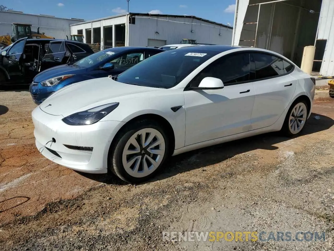 1 fotografías del automóvil dañado 5YJ3E1EB8NF109684 TESLA MODEL 3 2022