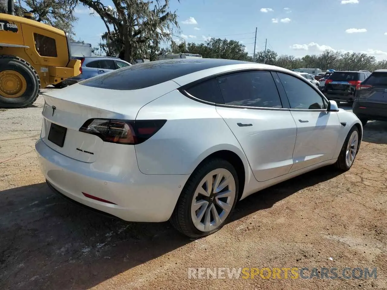 3 fotografías del automóvil dañado 5YJ3E1EB8NF109684 TESLA MODEL 3 2022