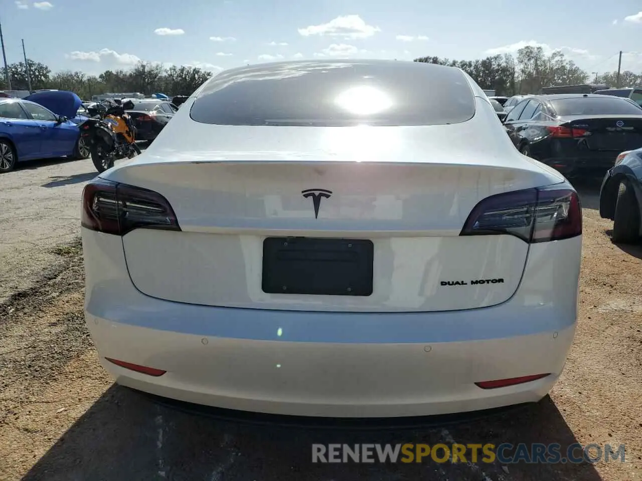 6 fotografías del automóvil dañado 5YJ3E1EB8NF109684 TESLA MODEL 3 2022