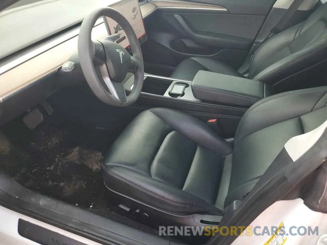 7 fotografías del automóvil dañado 5YJ3E1EB8NF109684 TESLA MODEL 3 2022