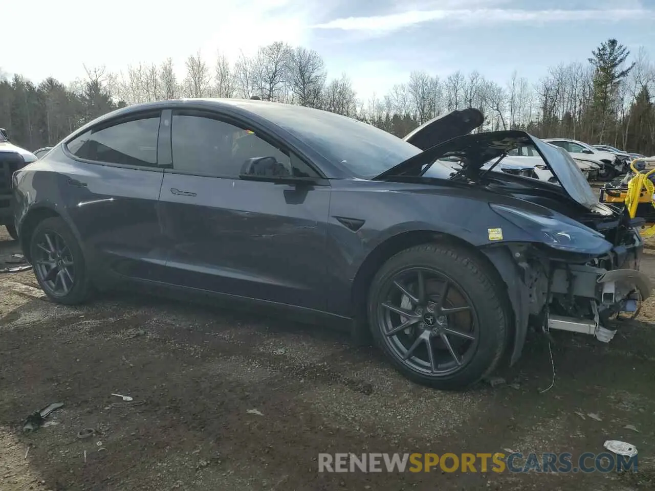 4 fotografías del automóvil dañado 5YJ3E1EB8NF116800 TESLA MODEL 3 2022